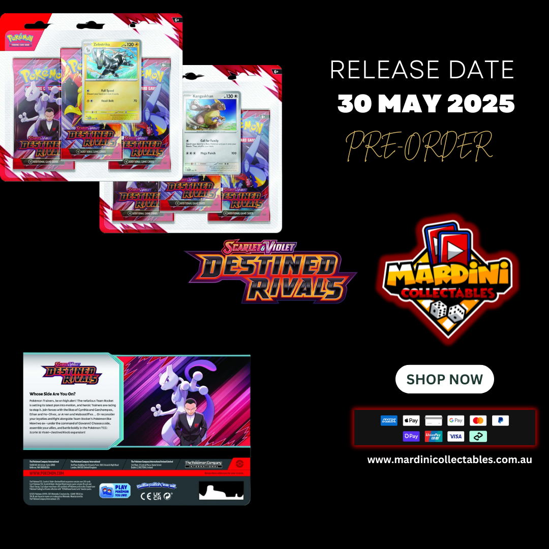[PRE-ORDER] Pokemon TCG Scarlet & Violet Destined Rivals Three booster blister
