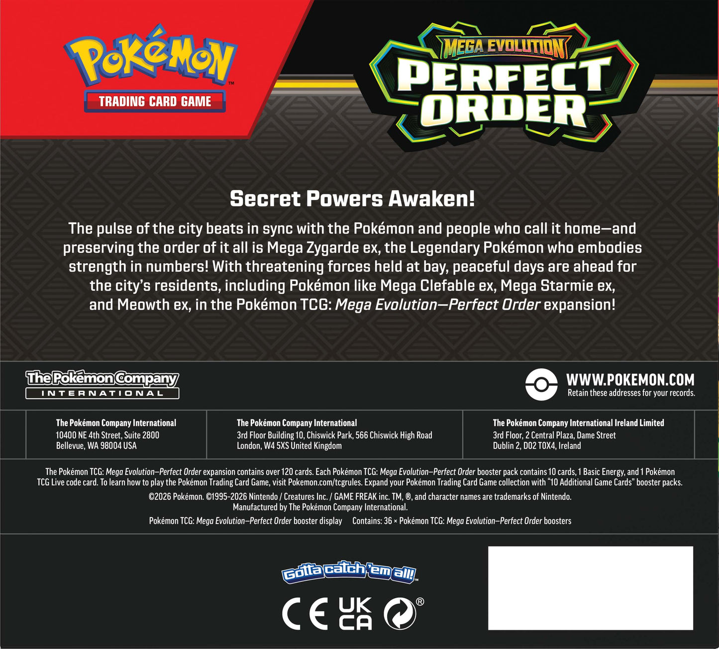 [Pre-Order] Pokémon TCG Mega Evolution ME03 Perfect Order Booster Box